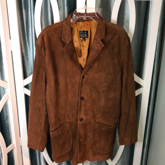 Jos. A. Bank Suede 3 Button Sport Blazer/Jacket - Picture 1 of 7